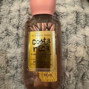 Bath & Body Works Pink Pineapple Sunrise Body Wash — Pink & Gold Label